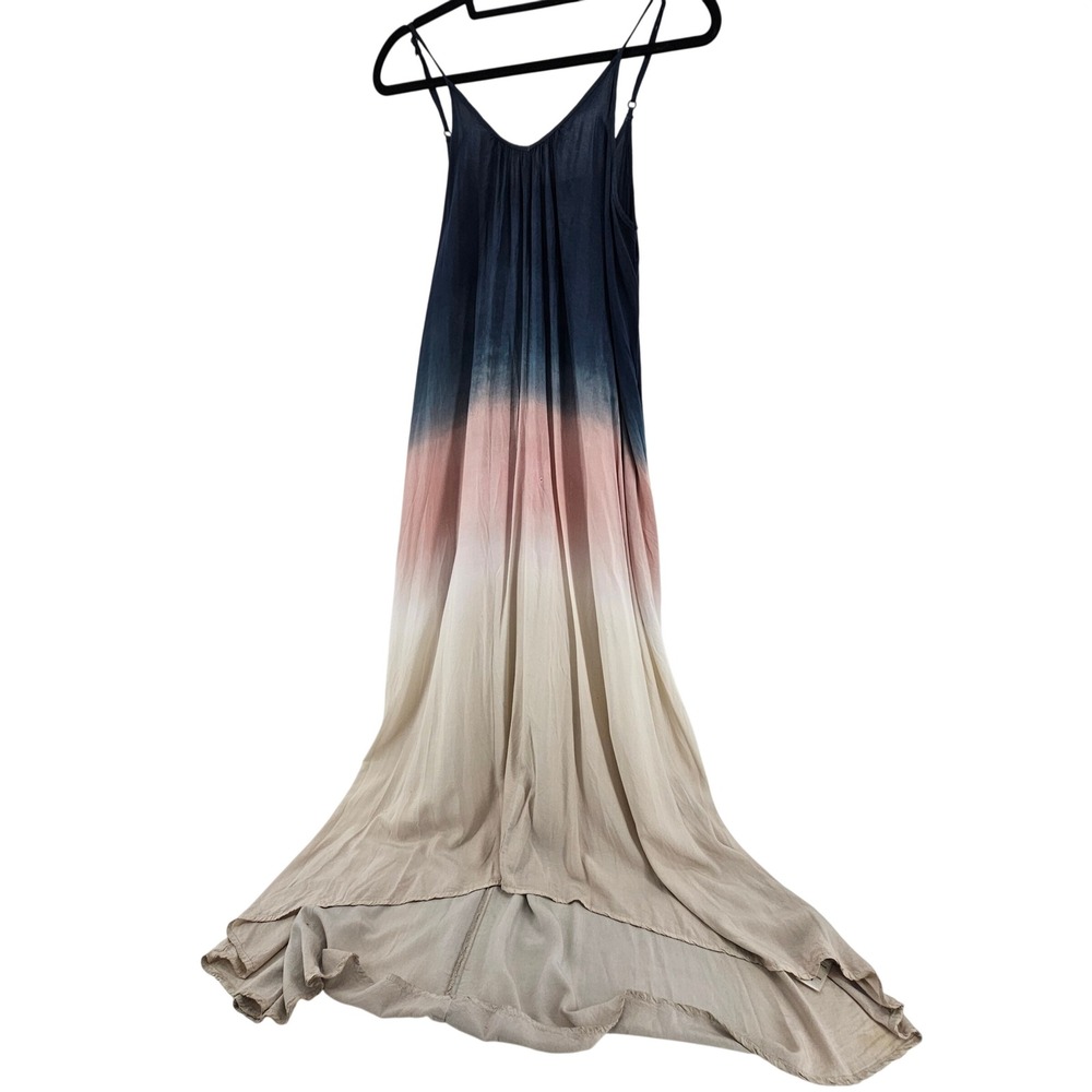 Boho‎ Strappy Ombre High Low Maxi Dress Medium Festival Summer Vacation Beach